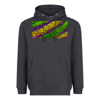 Smoke Mardi Gras Leopard Heavyweight Hoodie - RanaPortraitStore
