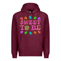 Burgundy sweet to be candy Premium Hoodie - AdoDesignShop