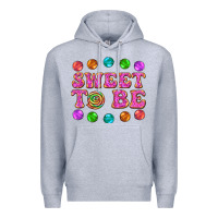 Heather Grey sweet to be candy Premium Hoodie - AdoDesignShop