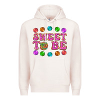 Pale Pink sweet to be candy Premium Hoodie - AdoDesignShop