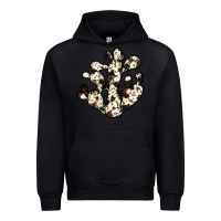 Black cowhide cactus Urban Hoodie - JahusDesignShop