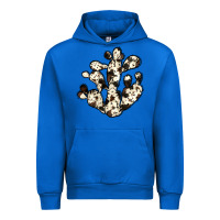 Cobalt cowhide cactus Urban Hoodie - JahusDesignShop