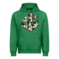 Emerald cowhide cactus Urban Hoodie - JahusDesignShop