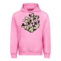 Fuchsia Pink cowhide cactus Urban Hoodie - JahusDesignShop