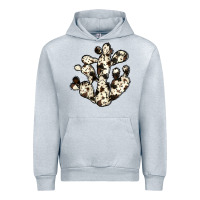 Heather Grey cowhide cactus Urban Hoodie - JahusDesignShop