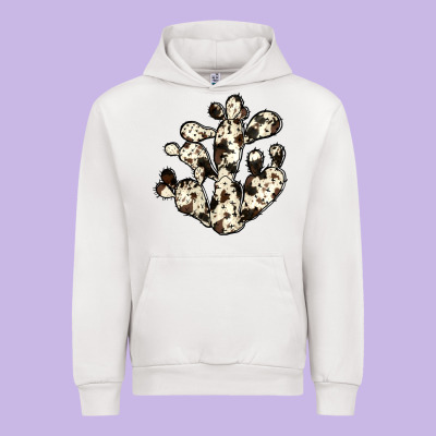 Cowhide Cactus Urban Hoodie Designed By Jahusdesignshop