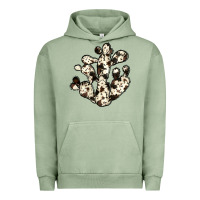 Pigment Oil Green cowhide cactus Urban Hoodie - JahusDesignShop