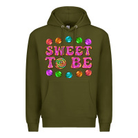 Army Green sweet to be candy Premium Hoodie - AdoDesignShop