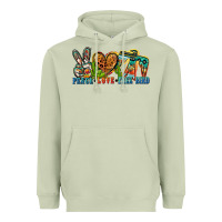 Matcha peace love free bird Heavyweight Hoodie - Zillion Design Studio