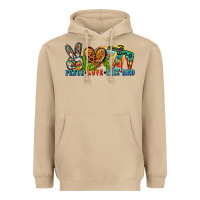 Mushroom peace love free bird Heavyweight Hoodie - Zillion Design Studio