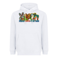 White peace love free bird Heavyweight Hoodie - Zillion Design Studio