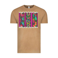 Vintage Camel tie dye hearts and butterfly with flowers Vintage Tee - Artiststas