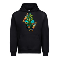 Black cactus1 Urban Hoodie - JahusDesignShop