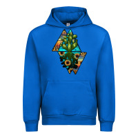 Cobalt cactus1 Urban Hoodie - JahusDesignShop