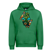 Emerald cactus1 Urban Hoodie - JahusDesignShop