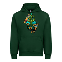 Forest Green cactus1 Urban Hoodie - JahusDesignShop
