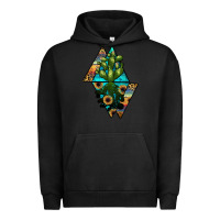 Pigment Black cactus1 Urban Hoodie - JahusDesignShop
