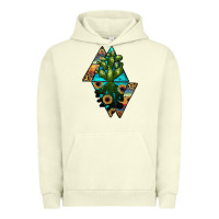 Pigment Pistachio cactus1 Urban Hoodie - JahusDesignShop