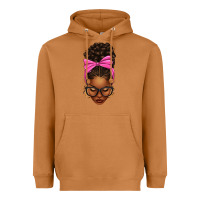 Meerkat afro messy bun pink bow Heavyweight Hoodie - texasbilliewilder
