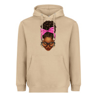 Mushroom afro messy bun pink bow Heavyweight Hoodie - texasbilliewilder