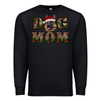 Black chriistmas dog mom with german shepherd Premium Sweatshirt - RanaPortraitStore