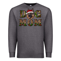 Charcoal Heather chriistmas dog mom with german shepherd Premium Sweatshirt - RanaPortraitStore