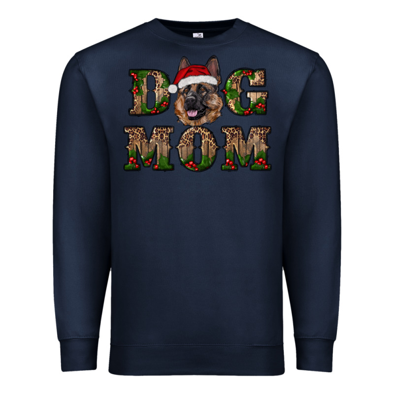 Chriistmas Dog Mom With German Shepherd Premium Sweatshirt by RanaPortraitStore | Teevron