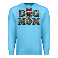 Ocean Blue chriistmas dog mom with german shepherd Premium Sweatshirt - RanaPortraitStore