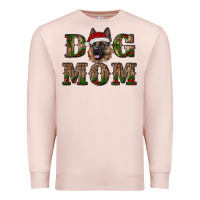 Pale Pink chriistmas dog mom with german shepherd Premium Sweatshirt - RanaPortraitStore