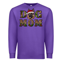 Purple chriistmas dog mom with german shepherd Premium Sweatshirt - RanaPortraitStore