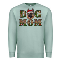 Seafoam chriistmas dog mom with german shepherd Premium Sweatshirt - RanaPortraitStore