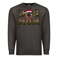 Smoke chriistmas dog mom with german shepherd Premium Sweatshirt - RanaPortraitStore
