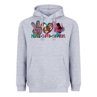 Heather Grey peace love cowgirl Heavyweight Hoodie - Zillion Design Studio