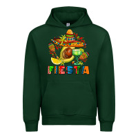 Forest Green fıesta with avocado and sombrero Urban Hoodie - AdoDesignShop