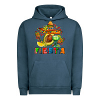 Pigment Midnight Navy fıesta with avocado and sombrero Urban Hoodie - AdoDesignShop