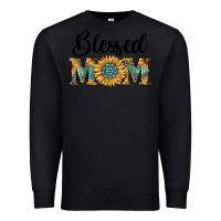 Black blessed mom Premium Sweatshirt - RanaPortraitStore