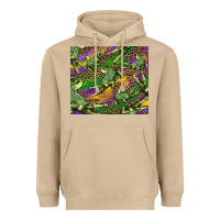 Mushroom mardi gras louisiana crocodile leopard Heavyweight Hoodie - RanaPortraitStore