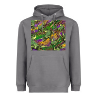 Storm mardi gras louisiana crocodile leopard Heavyweight Hoodie - RanaPortraitStore