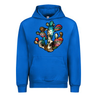Cobalt serape cactus Urban Hoodie - JahusDesignShop