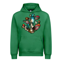 Emerald serape cactus Urban Hoodie - JahusDesignShop