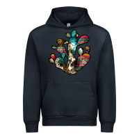Navy serape cactus Urban Hoodie - JahusDesignShop