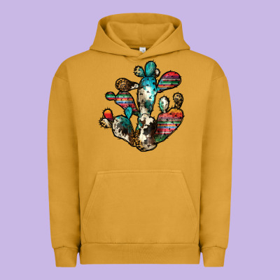 Serape Cactus Urban Hoodie Designed By Jahusdesignshop