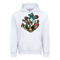 White serape cactus Urban Hoodie - JahusDesignShop