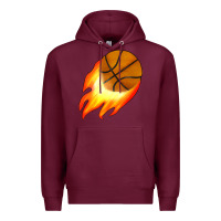 Burgundy basketball Premium Hoodie - JahusDesignShop