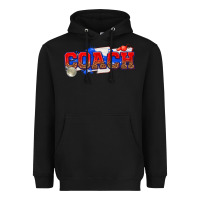 Black coach Heavyweight Hoodie - texasbilliewilder