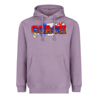 Lavender coach Heavyweight Hoodie - texasbilliewilder