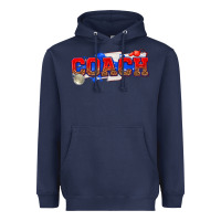 Navy coach Heavyweight Hoodie - texasbilliewilder