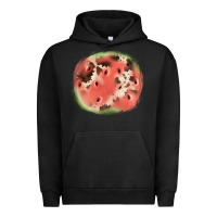Pigment Black watermelon cowhide patch3 Urban Hoodie - JahusDesignShop