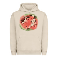 Pigment French Oak watermelon cowhide patch3 Urban Hoodie - JahusDesignShop