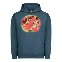 Pigment Midnight Navy watermelon cowhide patch3 Urban Hoodie - JahusDesignShop